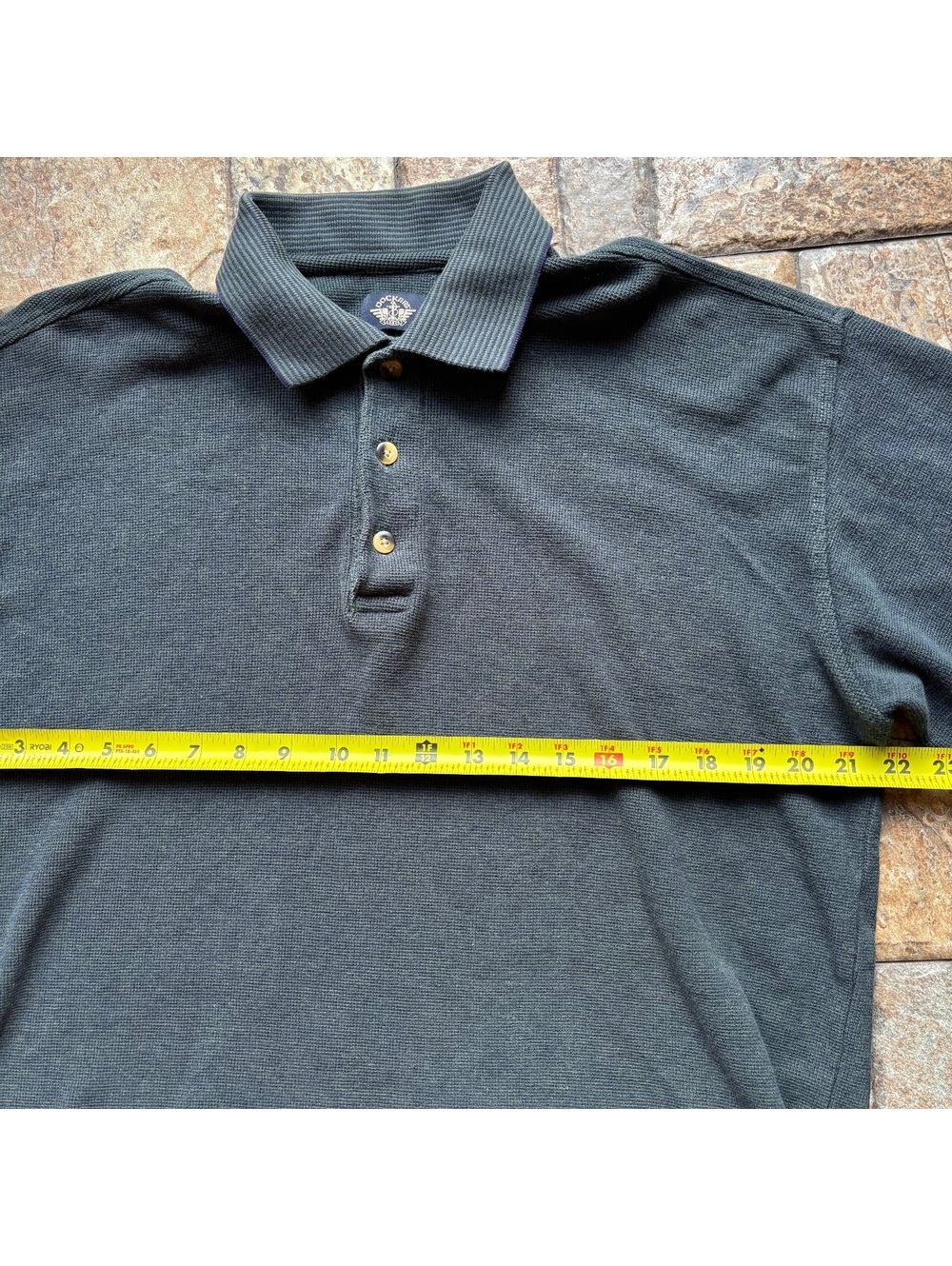 VINTAGE 90s DOCKERS LONG SLEEVE POLO Size M - Picture 2 of 8